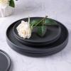 imageAmorArc Stoneware Dinner Plates Set of 4 105 Inch Reactive Matte Glaze Ceramic Plates Set Modern Dinnerware Dish set for Kitchen Microwave Dishwasher Safe Scratch ResistantCharcoal Gray