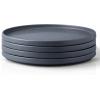 imageAmorArc Stoneware Dinner Plates Set of 4 105 Inch Reactive Matte Glaze Ceramic Plates Set Modern Dinnerware Dish set for Kitchen Microwave Dishwasher Safe Scratch ResistantCharcoal Gray