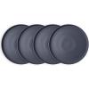 imageAmorArc Stoneware Dinner Plates Set of 4 105 Inch Reactive Matte Glaze Ceramic Plates Set Modern Dinnerware Dish set for Kitchen Microwave Dishwasher Safe Scratch ResistantCharcoal Gray