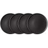 imageAmorArc Stoneware Dinner Plates Set of 4 105 Inch Reactive Matte Glaze Ceramic Plates Set Modern Dinnerware Dish set for Kitchen Microwave Dishwasher Safe Scratch ResistantMatte Black
