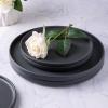imageAmorArc Stoneware Dinner Plates Set of 4 105 Inch Reactive Matte Glaze Ceramic Plates Set Modern Dinnerware Dish set for Kitchen Microwave Dishwasher Safe Scratch ResistantCharcoal Gray