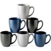 imageAmorArc 12 OZ Coffee Mugs Matte Coffee Cups with Large Handle for Man Woman Ceramic Coffee Mugs Set of 12 for LatteCappuccinoCocoaMilk Dishwasher ampamp Microwave SafeMulitColor