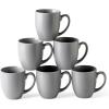 imageAmorArc 12 OZ Coffee Mugs Matte Coffee Cups with Large Handle for Man Woman Ceramic Coffee Mugs Set of 12 for LatteCappuccinoCocoaMilk Dishwasher ampamp Microwave SafeMatte Gray