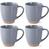 imageAmorArc 12oz Ceramic Coffee Mugs set of 6 Stylish Coffee Mugs with Rustic Terracotta Underside for Man Woman Dad Mom Suitable for LatteCappuccinoMilkCocoa DishwasherampampMicrowave Safe WhiteLimestone