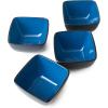 imageAmorArc 32oz Square Cereal Soup Bowls Stoneware Bowls Set of 4 for Kitchen Large Bowls for CerealSoupSaladMeal Microwave ampamp Dishwasher SafeColorful InsideBlue