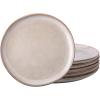imageAmorArc Ceramic Dinner Plates Set of 6 105 Inch Handmade Reactive Glaze Stoneware PlatesLarge Rustic Shape Dinnerware Dish Set for Kitchen Microwave ampamp Dishwasher SafeScratch ResistantPearl WhiteCappuccino