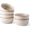 imageAmorArc Cereal Bowls Set of 6 for Kitchen 26oz Stoneware Soup Bowls Set for Cereal Soup Modern Kitchen Bowls for Meal Dishwasher ampampMicrowave Safe Reactive GlazeCappuccino