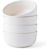 imageAmorArc Stoneware Cereal Bowls Set of 4 26oz Soup Bowls Set for Cereal Soup Snacks Modern Kitchen bowls for Meal Dishwasher ampampMicrowave Safe Matte BlackMatte White