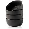 imageAmorArc Stoneware Cereal Bowls Set of 4 26oz Soup Bowls Set for Cereal Soup Snacks Modern Kitchen bowls for Meal Dishwasher ampampMicrowave Safe Matte BlackMatte Black