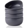 imageAmorArc Stoneware Cereal Bowls for Kitchen 28oz Large Ceramic Soup Bowls Set of 6 for Meal ChipResistant Kitchen Bowls with Wavy Rim Reactive GlazeMatte BlackSpeckled Black