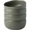 imageAmorArc Stoneware Cereal Bowls for Kitchen 28oz Large Ceramic Soup Bowls Set of 6 for Meal ChipResistant Kitchen Bowls with Wavy Rim Reactive GlazeMatte BlackReactive Glaze