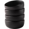 imageAmorArc Stoneware Cereal Bowls for Kitchen 28oz Large Ceramic Soup Bowls Set of 6 for Meal ChipResistant Kitchen Bowls with Wavy Rim Reactive GlazeMatte BlackMatte Black