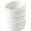 imageAmorArc Stoneware Cereal Bowls for Kitchen 28oz Large Ceramic Soup Bowls Set of 6 for Meal ChipResistant Kitchen Bowls with Wavy Rim Reactive GlazeMatte BlackMatte White