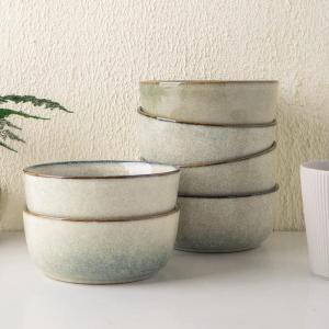 imageAmorArc Cereal Bowls Set of 6 for Kitchen 26oz Stoneware Soup Bowls Set for Cereal Soup Modern Kitchen Bowls for Meal Dishwasher ampampMicrowave Safe Reactive GlazeReactive Glaze