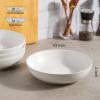 imageAmorArc 85 Inch Stoneware Pasta Bowls 32oz Large Bowls Set of 4 for Kitchen Wide Bowls for PastaSaladOatmeal MicrowaveampampDishwasher Safe Matte WhiteMatte White