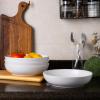 imageAmorArc 85 Inch Stoneware Pasta Bowls 32oz Large Bowls Set of 4 for Kitchen Wide Bowls for PastaSaladOatmeal MicrowaveampampDishwasher Safe Matte WhiteMatte White