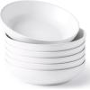imageAmorArc 85 Inch Stoneware Pasta Bowls 32oz Large Bowls Set of 4 for Kitchen Wide Bowls for PastaSaladOatmeal MicrowaveampampDishwasher Safe Matte WhiteMatte White