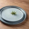 imageAmorArc Ceramic Dinnerware Sets for 4Round Reactive Glaze Stoneware Plates and Bowls SetHighly Scratch Resistant Dishware  Dishwasher ampamp Microwave Safe Dishes SetService for 4 12pcAngel Blue