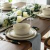 imageAmorArc Ceramic Dinnerware Sets for 4Round Reactive Glaze Stoneware Plates and Bowls SetHighly Scratch Resistant Dishware  Dishwasher ampamp Microwave Safe Dishes SetService for 4 12pcPearled Ivory
