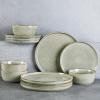 imageAmorArc Ceramic Dinnerware Sets for 4Round Reactive Glaze Stoneware Plates and Bowls SetHighly Scratch Resistant Dishware  Dishwasher ampamp Microwave Safe Dishes SetService for 4 12pcReactive Glaze