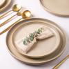 imageAmorArc Ceramic Dinnerware Sets for 4Round Reactive Glaze Stoneware Plates and Bowls SetHighly Scratch Resistant Dishware  Dishwasher ampamp Microwave Safe Dishes SetService for 4 12pcLatte Color