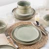 imageAmorArc Ceramic Dinnerware Sets for 4Round Reactive Glaze Stoneware Plates and Bowls SetHighly Scratch Resistant Dishware  Dishwasher ampamp Microwave Safe Dishes SetService for 4 12pcReactive Glaze