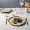 imageAmorArc Ceramic Dinnerware Sets for 4Round Reactive Glaze Stoneware Plates and Bowls SetHighly Scratch Resistant Dishware  Dishwasher ampamp Microwave Safe Dishes SetService for 4 12pcReactive Glaze