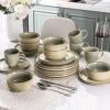 imageAmorArc Ceramic Dinnerware Sets for 4Round Reactive Glaze Stoneware Plates and Bowls SetHighly Scratch Resistant Dishware  Dishwasher ampamp Microwave Safe Dishes SetService for 4 12pcReactive Glaze