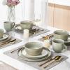 imageAmorArc Ceramic Dinnerware Sets for 4Round Reactive Glaze Stoneware Plates and Bowls SetHighly Scratch Resistant Dishware  Dishwasher ampamp Microwave Safe Dishes SetService for 4 12pcReactive Glaze