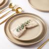 imageAmorArc Ceramic Dinnerware Sets for 4Round Reactive Glaze Stoneware Plates and Bowls SetHighly Scratch Resistant Dishware  Dishwasher ampamp Microwave Safe Dishes SetService for 4 12pcLatte Color