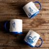 imageAmorArc Large Coffee Mugs Set of 6 18oz Ceramic Coffee Cups with Sea Life Textured Patterns for Tea Latte Cocoa Easy to HoldampampClean DishwasherampampMicrowave Safe Matt WhiteMatte White