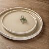 imageAmorArc Ceramic Dinnerware Sets Handmade Reactive Glaze Stoneware Plates and Bowls SetsHighly Chip and Crack Resistant  Dishwasher ampamp Microwave Safe Dishes Set Service for 4 12pcReactive Sand