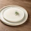 imageAmorArc Ceramic Dinnerware Sets Handmade Reactive Glaze Stoneware Plates and Bowls SetsHighly Chip and Crack Resistant  Dishwasher ampamp Microwave Safe Dishes Set Service for 4 12pcVanilla White