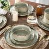 imageAmorArc Ceramic Dinnerware Sets Handmade Reactive Glaze Stoneware Plates and Bowls SetsHighly Chip and Crack Resistant  Dishwasher ampamp Microwave Safe Dishes Set Service for 4 12pcReactive Glaze