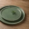 imageAmorArc Ceramic Dinnerware Sets Handmade Reactive Glaze Stoneware Plates and Bowls SetsHighly Chip and Crack Resistant  Dishwasher ampamp Microwave Safe Dishes Set Service for 4 12pcJade Green