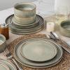 imageAmorArc Ceramic Dinnerware Sets Handmade Reactive Glaze Stoneware Plates and Bowls SetsHighly Chip and Crack Resistant  Dishwasher ampamp Microwave Safe Dishes Set Service for 4 12pcReactive Glaze