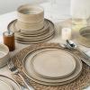 imageAmorArc Ceramic Dinnerware Sets Handmade Reactive Glaze Stoneware Plates and Bowls SetsHighly Chip and Crack Resistant  Dishwasher ampamp Microwave Safe Dishes Set Service for 4 12pcCappuccino