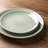 imageAmorArc Ceramic Dinnerware Sets for 4 12 Pieces Handpainted Stoneware Plates and Bowls Set Scratch Resistant Dishes Set Dishwasher ampamp Microwave Safe Reactive ColorOlive Green