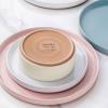 imageAmorArc Ceramic Dinnerware Set for 4  Handpainted Stoneware Plates and Bowls with Rustic unglazed terracotta  Scratch Resistant Dishwasher ampamp Microwave Safe Dishes Sets 12Pcs Colorful