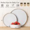 imageAmorArc Ceramic Dinnerware Set for 4  Speckled Stoneware Plates and Bowls with unglazed terracotta  Scratch Resistant Dishwasher ampamp Microwave Safe Dishes Sets 12Pcs PinkWhite Handbrush Rim