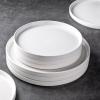 imageAmorArc Ceramic Dinnerware Sets for 4Stoneware Plates and Bowls SetsChip and Crack Resistant  Dishwasher ampamp Microwave Safe Ceramic DishesService for 4 12pcWhiteWhite