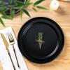 imageAmorArc Ceramic Dinnerware Sets for 4Stoneware Plates and Bowls SetsChip and Crack Resistant  Dishwasher ampamp Microwave Safe Ceramic DishesService for 4 12pcWhiteBlack