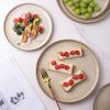 image:imageAmorArc Ceramic Plates Set of 6 85 Inch Reactive Glaze Stoneware Dessert Salad Appetizer Small Dinner Plates Microwave Dishwasher Safe Scratch Resistant Dishes Set for KitchenCappuccino