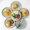 image:imageAmorArc Ceramic Plates Set of 6 85 Inch Reactive Glaze Stoneware Dessert Salad Appetizer Small Dinner Plates Microwave Dishwasher Safe Scratch Resistant Dishes Set for KitchenReactive Glaze