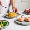 image:imageAmorArc Ceramic Plates Set of 6 85 Inch Reactive Glaze Stoneware Dessert Salad Appetizer Small Dinner Plates Microwave Dishwasher Safe Scratch Resistant Dishes Set for KitchenReactive Glaze