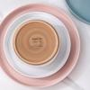 image:imageAmorArc Ceramic Dinnerware Sets for 4 12 Pieces Handpainted Plates and Bowls Set with Rustic Terracotta Underside Scratch Resistant Stoneware Dishes Set Dishwasher amp Microwave SafeModernColorful