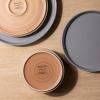image:imageAmorArc Ceramic Dinnerware Sets for 4 12 Pieces Handpainted Plates and Bowls Set with Rustic Terracotta Underside Scratch Resistant Stoneware Dishes Set Dishwasher amp Microwave SafeModernGray